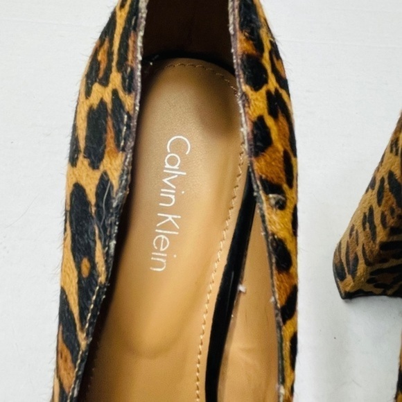 CALVIN Klein Monika Leopard Calf Hair Platforms - Picture 6 of 14